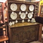 Antique English Buffet • This buffet/Hutch was made in England in the late 1800’s. It is in almost new condition considering it age. It also has a matching table and 4 chairs for an addition price.