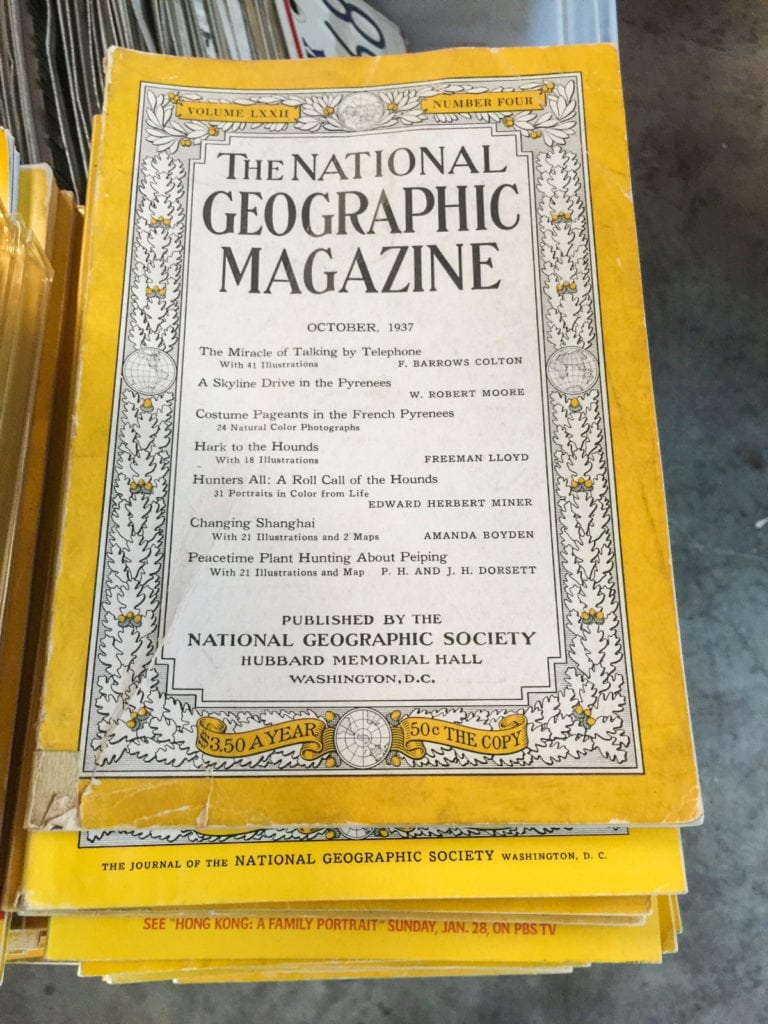 National Geogrphic Magazines •