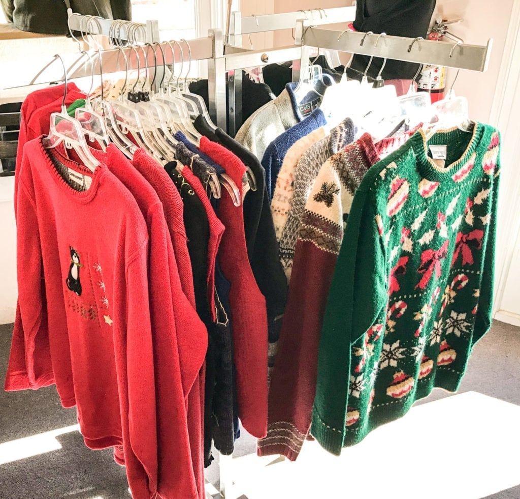 Christmas Sweaters • We have a great selection of Christmas sweaters. We carry beautiful heavy weight sweaters along with light weight ones. Come see what we have!