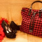 Red & Black Purse • Talbots Red & Black Purse With Gold Accent