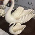 Lenox China Swans - Set of Two • What a thoughtful and unique gift for the person that enjoys entertaining! Lovely displayed as is or actually use them to serve or the focal point of your centerpiece. Change with each holiday and enjoy them year round. These swans are classic and timeless