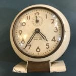 Westclox Baby Ben Alarm Clock • This vintage alarm clock is in great used condition and really works! The neutral paint works in any decor, and would look wonderful in a guest room, office as part of your collection!