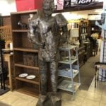 Knight • This life size Knight is definitely a conversation piece. Would look great a a Spanish style home or game room.
