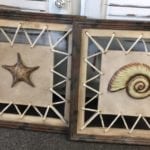 Coastal Decorative Wall Art • Very distinctive wall art/decor featuring raised coastal designs, distressed wood frames and rope detailing. Sold as a set, they would look perfect hung over a console table or bed. Bring home the beach with a touch of coastal elegance.