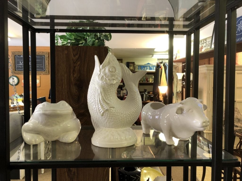 Ceramic Aninals • White Ceramic Animal vase, and plant pots.