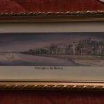 “Twilight on the Batter” • Print by Charleston artist Betty Condon. Professionally masted and framed. Lovely!
Please note that we also have a print by artist Jim Booth entitled “Hurricane”. Same view-different season! They are lovely as a set.
Price is let item.