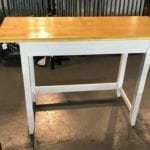 Console Table • This Magnolia Inlet Designs original table is perfect to add additional work/seating in the kitchen, would make a fabulous coffee bar or serving piece in the dining room. Add a wine fridge/ice maker below and it’s a great drink bar!