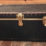 Vintage footlocker/trunk • Imagine this chest ReDesigned into a coffee table. We can custom paint, add legs for height and style, and Voila’! A custom storage piece with multi functional use! Price dies not include ReDesign.