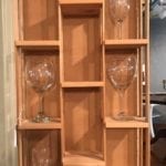 Hanging wood display shelf • Let us customize the finish fit you in this great display shelf. Here we’re using it to display wine glasses, but you can display any of your prizes here.
Listed price does not include customization.
