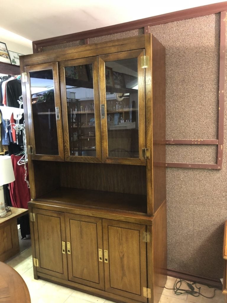 1950’s China Cabinet • 1950’s China Cabinet in excellent condition. Has light for inside.