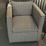 Robin Bruce swivel chair • Black and white geo print. Super comfortable and in excellent condition. Retails new for $850+!