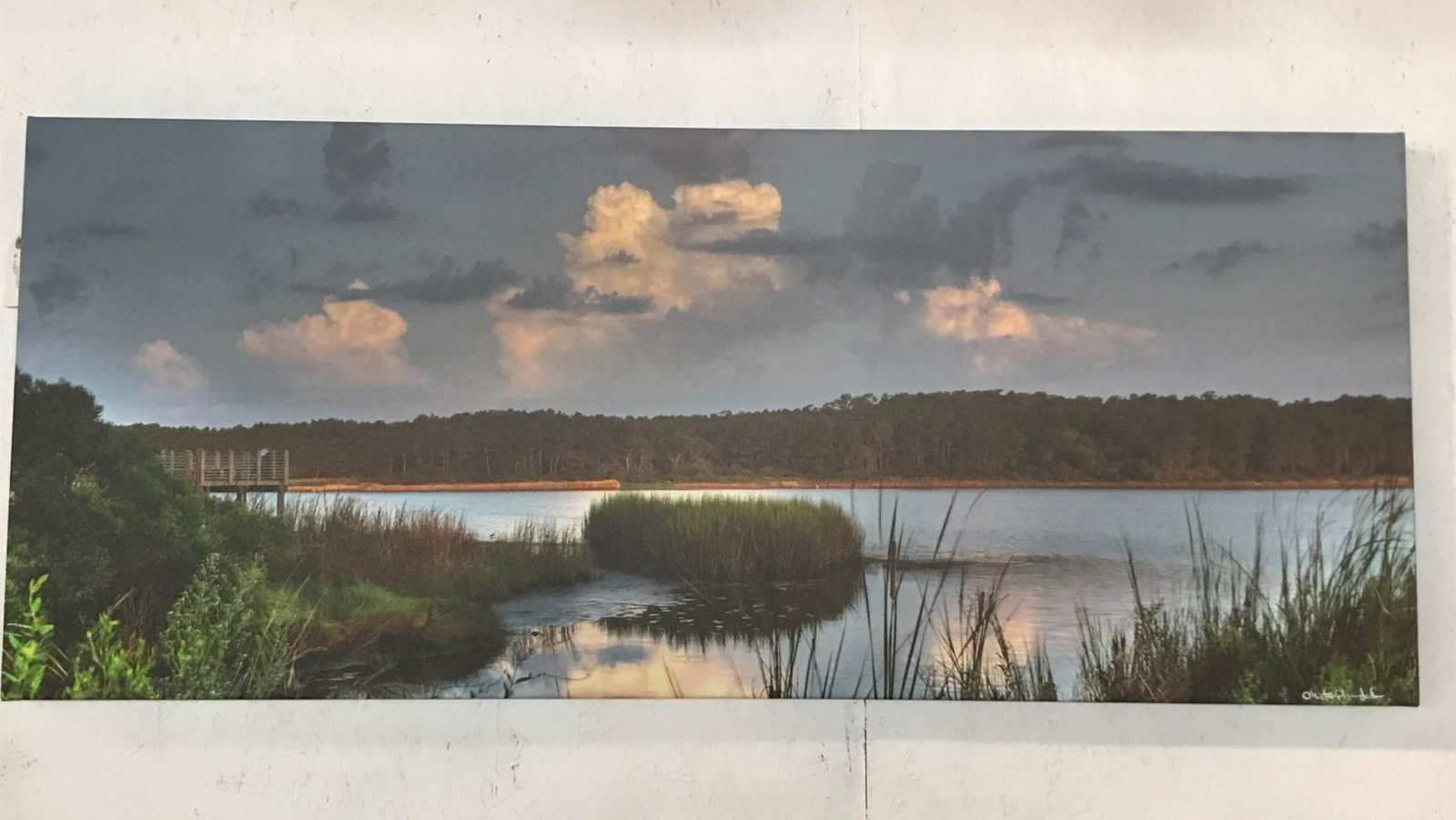 Marsh photo print on canvas • This photo doesn’t do this beautiful picture justice! The colors are fabulous! Make a statement in your coastal decor with this wonderful piece!
Measures 48”x20”