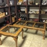 Glass & Wood coffee & End Table • Glass & Wood Tables