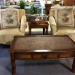 Pineapple chairs pillow back • Pineapple Pillow-back chairs very unique we have two that match asking $149 each. Great neutral color or tone to accent a lot of different living areas. They have Upholstery even down to the feet located at 5033 Dick Pond unit G location