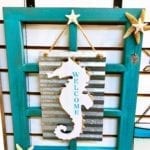 Seahorse on Metal Wall Art • Beautiful and unique Seahorse wall art made by a local artisan, Sheila Sanford. Will look awesome in any beach house or condo or give any home that Beachy vibe. More pieces by this artist in the shop.