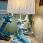 Mermaid Lamp • Beautiful mermaid lamp. This lamp will be a great conversation piece and will delight your guests. Nice accent piece in any room.