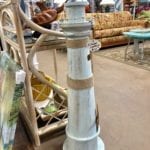 Beautiful Tall Wooden Lighthouse • Wooden Lighthouse stands around 3ft tall. Great for the beachy look in your home or beach condo.