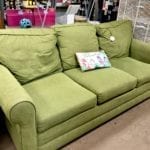 Lime Green Sleep Sofa • Very comfy line green sleep sofa. Let your guests sleep in comfort with this nice sofa.