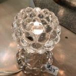 Glass Light • Glass Light great for a night light or ambiance. Perfect on a side table or dresser.  Would be extra pretty with color glass marbles Sells for $24