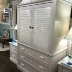 Dresser and Nightstand Set • Beautiful off white Dresser and Nightstand.  Dresser has 3 drawers and Nightstand has 2 drawers.