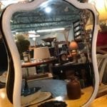 Vintage Wood Frame Dresser Mirror • We love the curves on this mirror! Put it over your fireplace mantle, dining room buffet, or in a powder room for some lovely vintage style. Currently painted white. we can update it any way you like.
*Final price may vary depending on your choice of finis