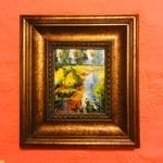 Original Oil Painting • Another lovely oil painting wonderfully framed in a beautiful heavy wooden frame. 
Frame Measures 17.75”x19.5”
Painting measures 8”x10” 
Painting and frame available separately.