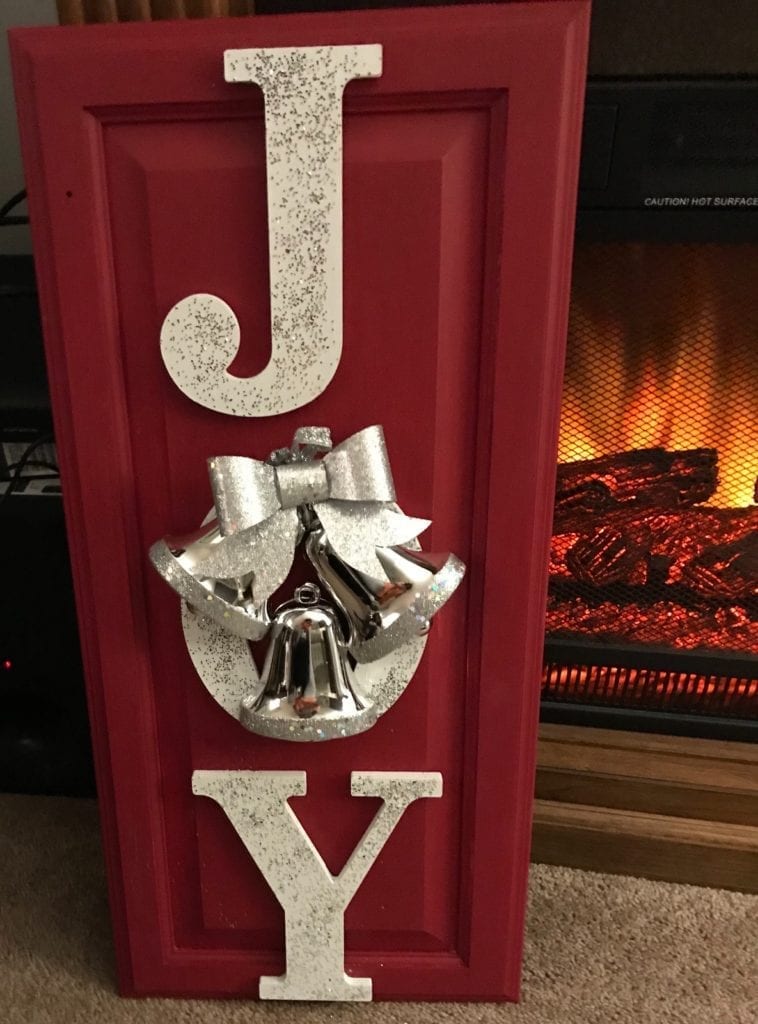 “Joy” Christmas Decor • Ready for some Holiday decor? This piece is uniquely yours-not massed produced and is sure to brighten your Holidays! Measures 13”x29”. 
Available for pickup in Murrells Inlet/Garden City.
Contact me for delivery options.