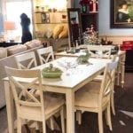 Beautiful White Table & Chairs • Beautiful table perfect for any kitchen or great for a condo. There are 6 cushioned chairs.